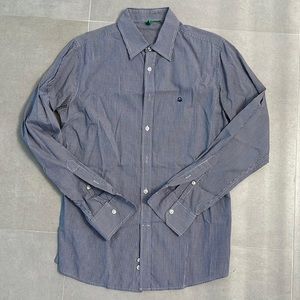 United colors of Benetton men small button down dress casual evening shirt